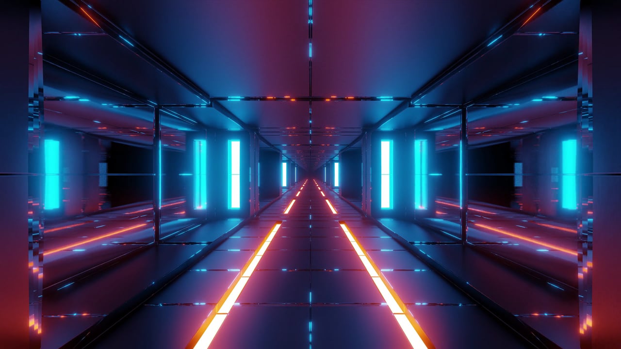 Abstract visualization of digital video download technology