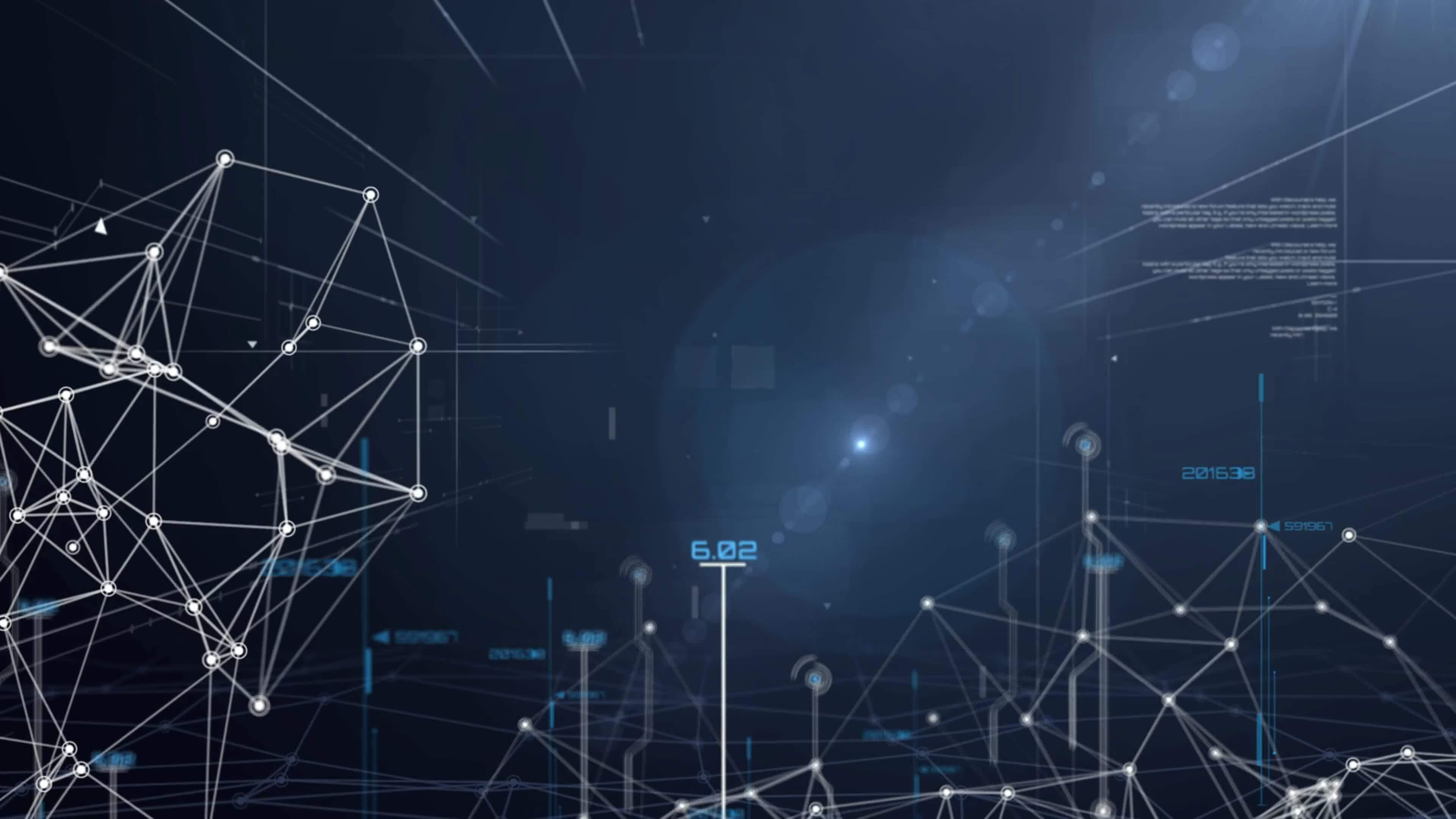 Abstract representation of fast digital data transfer